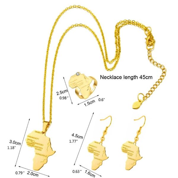 earrings & necklace c6ud gold plated chunky charm africa map earring ring set wedding party bridal jewelry ornaments for women girl lady, Silver
earrings & necklace c6ud gold plated chunky charm africa map earring ring set wedding party bridal jewelry ornaments for women girl lady, Silver