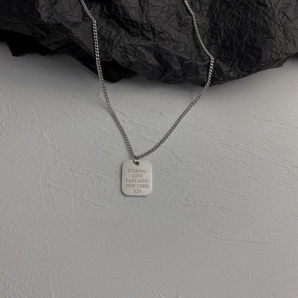 vsnow minimalist titanium steel square letter pendant necklace for women high street silver color jewelry accessories necklaces
vsnow minimalist titanium steel square letter pendant necklace for women high street silver color jewelry accessories necklaces