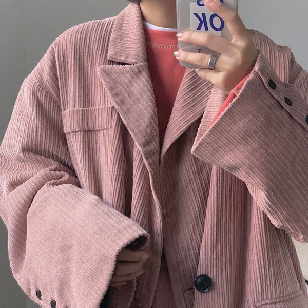 women's suits & blazers vintage korean female blazer, loose coat with single button, autumn fashion o1r1, White;black
women's suits & blazers vintage korean female blazer, loose coat with single button, autumn fashion o1r1, White;black