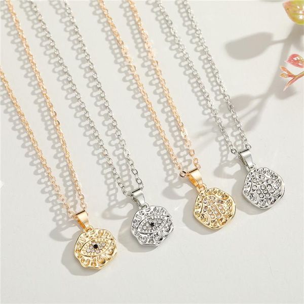 pendant necklaces 1pc vintage rhinestone evil eye fatima hand necklace for women gold color irregular roundpendant choker clavicle chain jew, Silver
pendant necklaces 1pc vintage rhinestone evil eye fatima hand necklace for women gold color irregular roundpendant choker clavicle chain jew, Silver