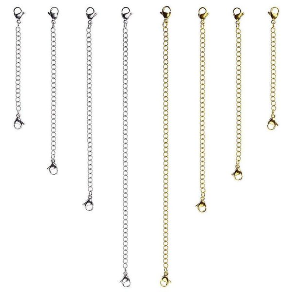 pcs stainless steel necklace extender bracelet chain set 4 different length: 6 inch 3 2 (4 chains, Silver
pcs stainless steel necklace extender bracelet chain set 4 different length: 6 inch 3 2 (4 chains, Silver