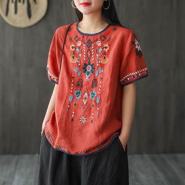 t shirts summer arts style women short sleeve loose t-shirt vintage embroidery cotton linen tee shirt femme o-neck s869 brn5, White
t shirts summer arts style women short sleeve loose t-shirt vintage embroidery cotton linen tee shirt femme o-neck s869 brn5, White