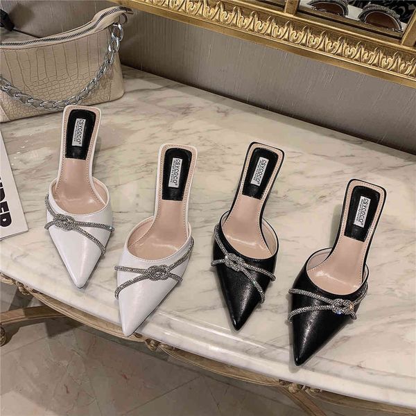 sandals summer spring women slippers pointed toe design shallow slip on mules shoes thin high heels black/white dbx6
sandals summer spring women slippers pointed toe design shallow slip on mules shoes thin high heels black/white dbx6