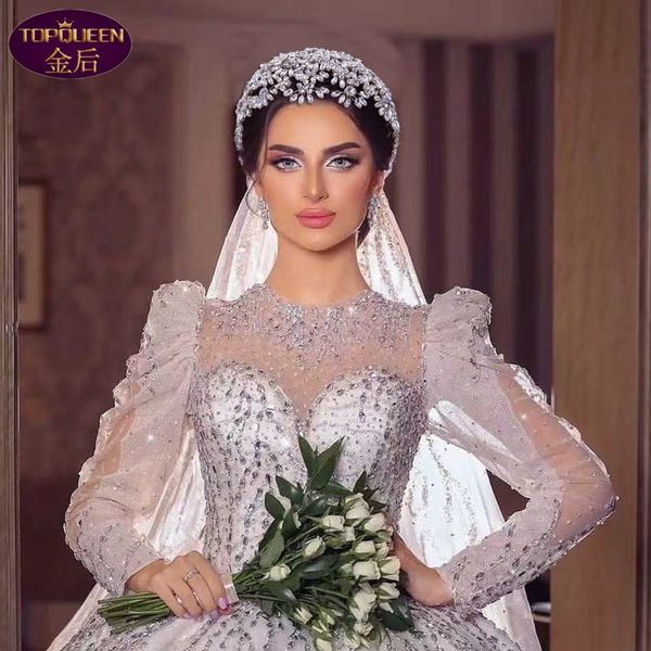bridal headdress diamond tiara baroque crystal bridal headwear crown rhinestone with wedding jewelry hair accessories diamond bridal crowns, Silver
bridal headdress diamond tiara baroque crystal bridal headwear crown rhinestone with wedding jewelry hair accessories diamond bridal crowns, Silver