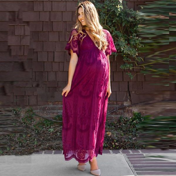pregnancy lace dress for po shoot maternity pography props maxi gown pregnant plus size clothes mujer embaraza dresses, White
pregnancy lace dress for po shoot maternity pography props maxi gown pregnant plus size clothes mujer embaraza dresses, White