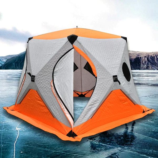 tents and shelters 3-4 person ultralarge winter ice fishing tent three layer thickened cotton camping automatic 200x200x175cm
tents and shelters 3-4 person ultralarge winter ice fishing tent three layer thickened cotton camping automatic 200x200x175cm