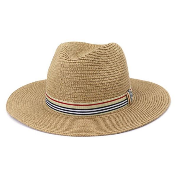 summer hats women wide brim solid belt band striped straw spring khaki black white jazz caps sun protection, Blue;gray
summer hats women wide brim solid belt band striped straw spring khaki black white jazz caps sun protection, Blue;gray
