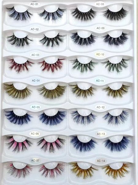 pair 25mm colorful mink eyelash bulk luxury 3d multi layered color lashes wholesale dramatic long makeup eyelashes foe female false
pair 25mm colorful mink eyelash bulk luxury 3d multi layered color lashes wholesale dramatic long makeup eyelashes foe female false