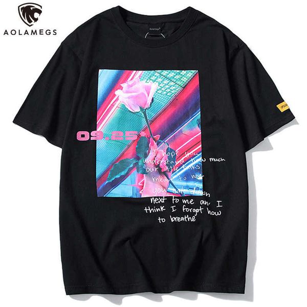 aolamegs t shirt men rose flower printed men's ee s short sleeve fashion high street ees hip hop streetwear 210629, White;black
aolamegs t shirt men rose flower printed men's ee s short sleeve fashion high street ees hip hop streetwear 210629, White;black