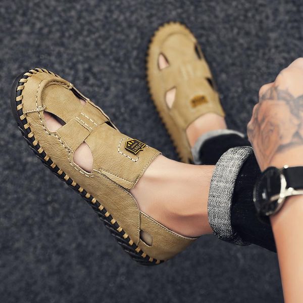 sandals outdoor men roman men's 2021 summer soft comfortable shoes genuine leather zapatos de hombre, Black
sandals outdoor men roman men's 2021 summer soft comfortable shoes genuine leather zapatos de hombre, Black
