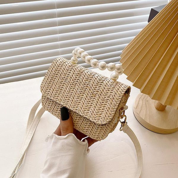 evening bags women 's bag 2021 summer pearl straw small square pastoral style flip portable
evening bags women 's bag 2021 summer pearl straw small square pastoral style flip portable