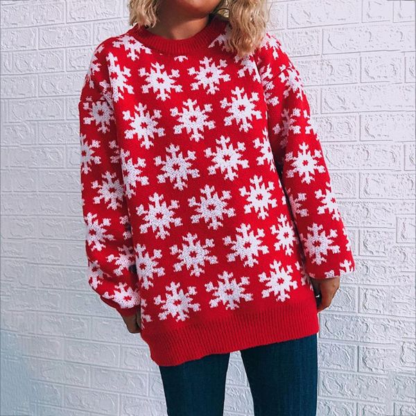 women's sweaters christmas snowflake sweater women ladies wool round neck print long sleeve y2k sweat capuche femme pullovers, White;black
women's sweaters christmas snowflake sweater women ladies wool round neck print long sleeve y2k sweat capuche femme pullovers, White;black