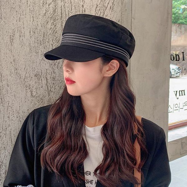 stingy brim hats autumn fashion black navy hat stripes berets women sboy summer thin breathable painter cotton octagonal, Blue;gray
stingy brim hats autumn fashion black navy hat stripes berets women sboy summer thin breathable painter cotton octagonal, Blue;gray