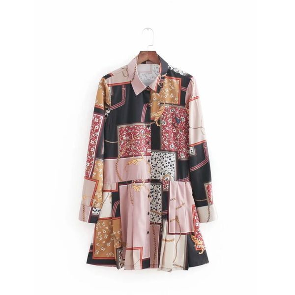 chain patchwork printing shirtdress women mini dress retro long sleeve loose dresses stylish streetwear femme vestidos d2209 210430, Black;gray
chain patchwork printing shirtdress women mini dress retro long sleeve loose dresses stylish streetwear femme vestidos d2209 210430, Black;gray