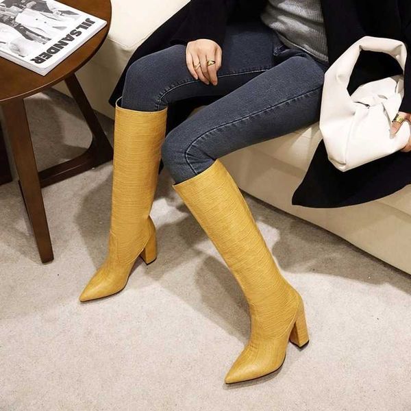 dress shoes high-heeled boots high-heeled shoes woman -fashioned ay1d, Black