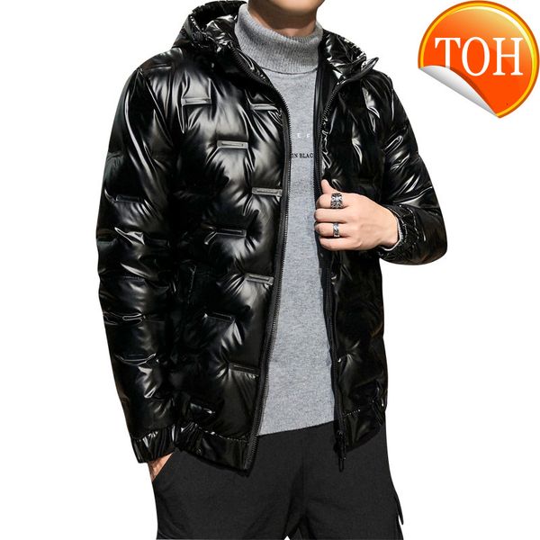 men jacket for winter down slim-fitting glossy hooded short paragraph warm casual youth all-match outwear fashion high quality, Black
men jacket for winter down slim-fitting glossy hooded short paragraph warm casual youth all-match outwear fashion high quality, Black
