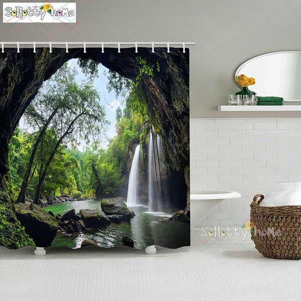 forest waterfall outside the cave bath curtain waterproof polyester fabric bathroom shower large 180x200cm for curtains
forest waterfall outside the cave bath curtain waterproof polyester fabric bathroom shower large 180x200cm for curtains