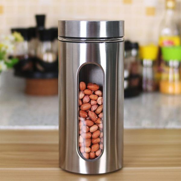 storage bottles & jars stainless steel tank kitchen food visible glass sealed (950ml)
storage bottles & jars stainless steel tank kitchen food visible glass sealed (950ml)