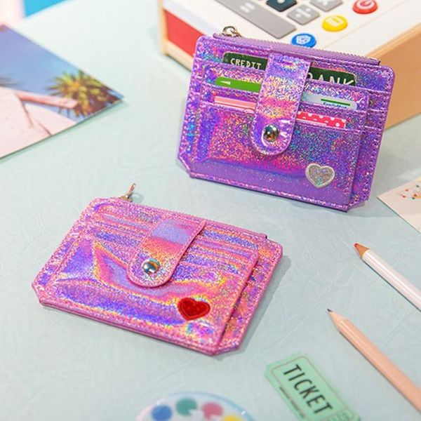 card holders sequins holder crystal color multi slim wallet mini cute laser heart girl student bus id case cardholder, Brown;gray
card holders sequins holder crystal color multi slim wallet mini cute laser heart girl student bus id case cardholder, Brown;gray