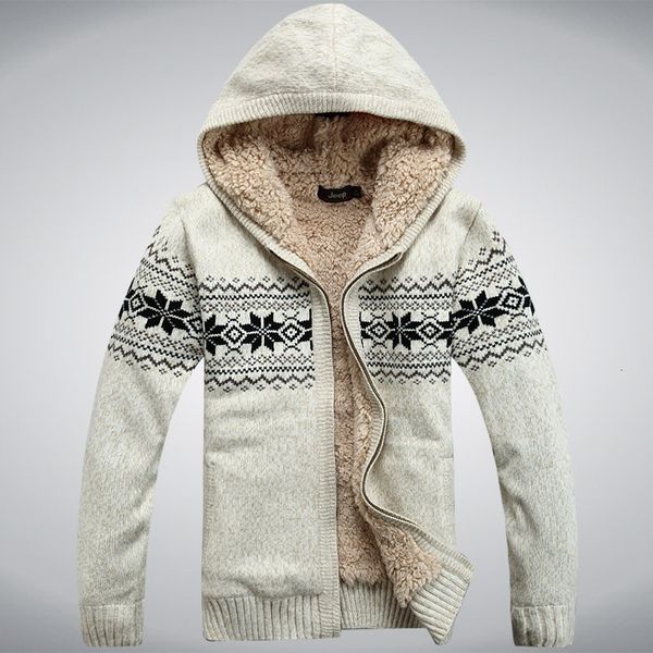 men's sweaters hooded winter male thicken fleece wool men cardigan outwear coats knitted cotton red blue size l xl xxl 9cz2, White;black
men's sweaters hooded winter male thicken fleece wool men cardigan outwear coats knitted cotton red blue size l xl xxl 9cz2, White;black