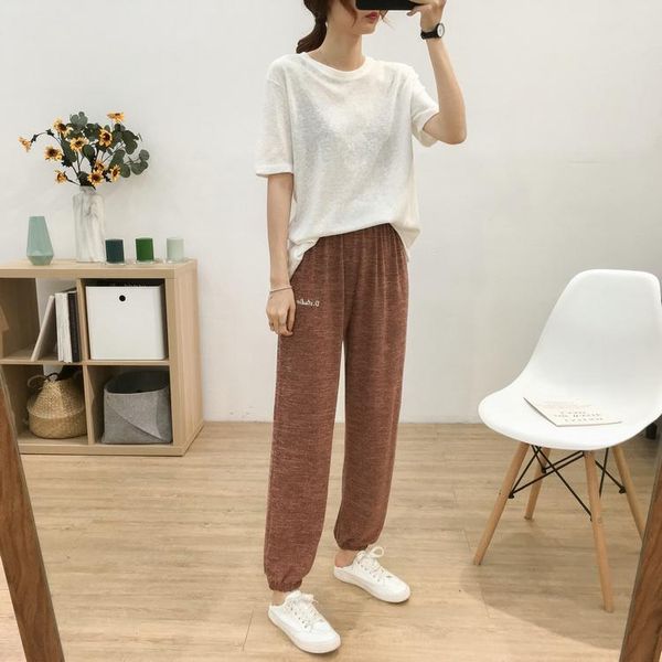 women's pants & capris 2021 summer women sweet girl soft quick dry casual harem candy color harajuku trousers female ankle-length loose, Black;white
women's pants & capris 2021 summer women sweet girl soft quick dry casual harem candy color harajuku trousers female ankle-length loose, Black;white