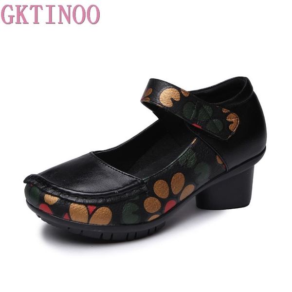 dress shoes gktinoo soft med heels vintage style genuine leather personality casual women's pumps summer cowhide floral handmade, Black
dress shoes gktinoo soft med heels vintage style genuine leather personality casual women's pumps summer cowhide floral handmade, Black