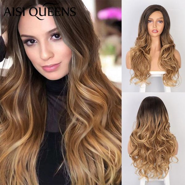 queens synthetic long natural wavy wigs for women ombre blonde black partial lace wig daily party1
queens synthetic long natural wavy wigs for women ombre blonde black partial lace wig daily party1