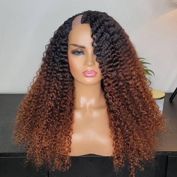lace wigs side part ombre kinky curly u 100% human hair remy machine made glueless 1x4 for women middle, Black;brown
lace wigs side part ombre kinky curly u 100% human hair remy machine made glueless 1x4 for women middle, Black;brown