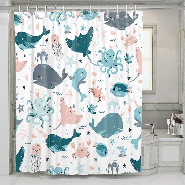 shower curtain cute fish whale crab jellyfish starfish ocs seashells corals algae bathroom bath curtains decoration 72 x 72
shower curtain cute fish whale crab jellyfish starfish ocs seashells corals algae bathroom bath curtains decoration 72 x 72
