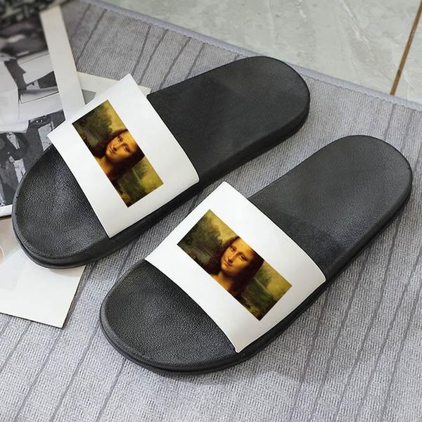 slippers mona lisa print summer slides fashion flip flop ladies korean version oil painting women, Black
slippers mona lisa print summer slides fashion flip flop ladies korean version oil painting women, Black
