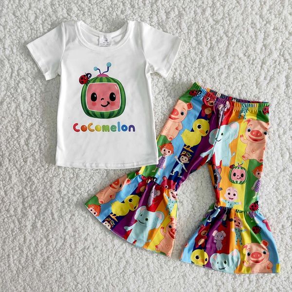 infants cute cartoon t shirt and bells 2pieces set toddler girls short sleeve outfits, White
infants cute cartoon t shirt and bells 2pieces set toddler girls short sleeve outfits, White