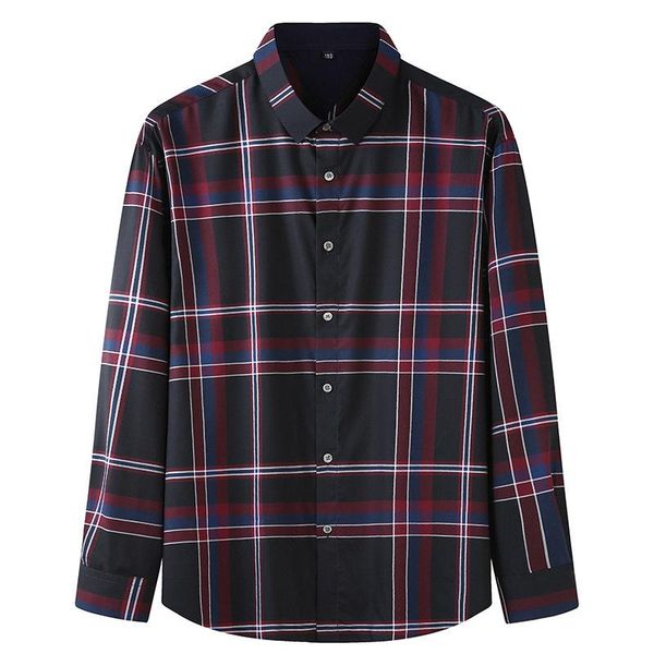 autumn 2021 men's fattening plus size casual versatile plaid long sleeve shirt fashionable fat dress shirts, White;black
autumn 2021 men's fattening plus size casual versatile plaid long sleeve shirt fashionable fat dress shirts, White;black