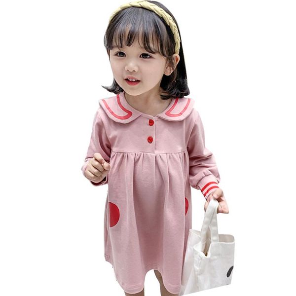 girl's dresses dress girl heart pattern girls navy neck children party 2021 spring autumn childrens clothing, Red;yellow
girl's dresses dress girl heart pattern girls navy neck children party 2021 spring autumn childrens clothing, Red;yellow
