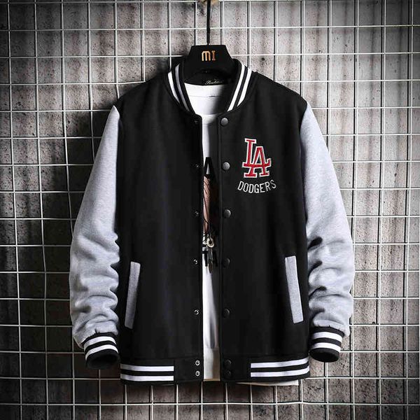 men's jackets 2021 baseball men's loose casual t-shirt fashion coat rib sleeve embroidered cotton, Black;brown
men's jackets 2021 baseball men's loose casual t-shirt fashion coat rib sleeve embroidered cotton, Black;brown