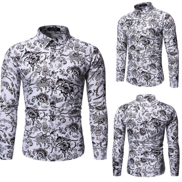 men's casual shirts men's casual large lapel printed long sleeve shirt cs69 l1cf, White;black
men's casual shirts men's casual large lapel printed long sleeve shirt cs69 l1cf, White;black