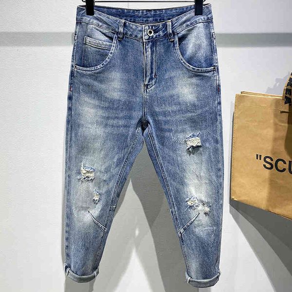 jeans men's sweatpants hole casual summer autumn male hip hop streetwear ripped skinny trousers slim biker, Blue
jeans men's sweatpants hole casual summer autumn male hip hop streetwear ripped skinny trousers slim biker, Blue