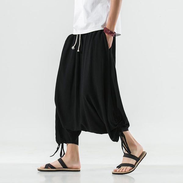 men's pants 2021 summer men linen cross-pants mens chinese style retro wide leg male hip hop fashion loose drop crotch trousers m-5xl, Black
men's pants 2021 summer men linen cross-pants mens chinese style retro wide leg male hip hop fashion loose drop crotch trousers m-5xl, Black