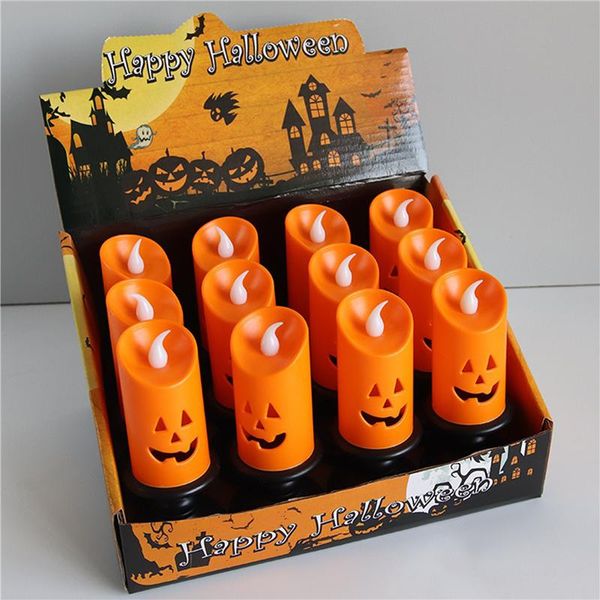 party decoration 12pcs halloween candle light led colorful change pumpkin flameless festival
party decoration 12pcs halloween candle light led colorful change pumpkin flameless festival