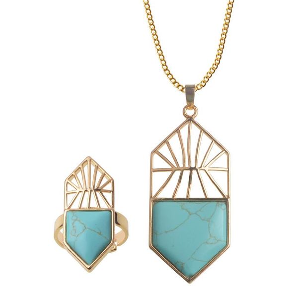 earrings & necklace trendy natural stone jewelry set rings quartz crystal pendant bijoux ensemble parure de wedding party gift, Silver
earrings & necklace trendy natural stone jewelry set rings quartz crystal pendant bijoux ensemble parure de wedding party gift, Silver