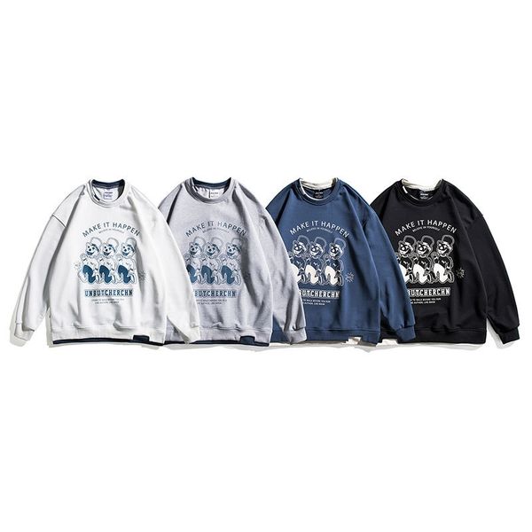 city fanpin 2021 new four color clown bodyguard fashion brand round neck men's long sleeve spring clothes teenagers, Black
city fanpin 2021 new four color clown bodyguard fashion brand round neck men's long sleeve spring clothes teenagers, Black