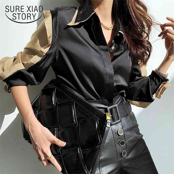 new fashion satin silk women shirts office lady button white long sleeve female clothing turn down collar blouse women 12724 210323
new fashion satin silk women shirts office lady button white long sleeve female clothing turn down collar blouse women 12724 210323