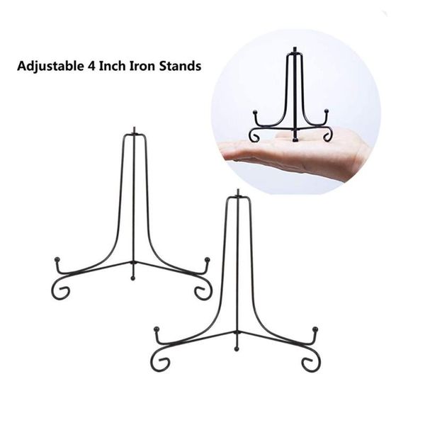 hooks & rails 6pcs 4inch/10cm adjustable iron display easel stand holder for small decorative plate book po picture frame painting
hooks & rails 6pcs 4inch/10cm adjustable iron display easel stand holder for small decorative plate book po picture frame painting