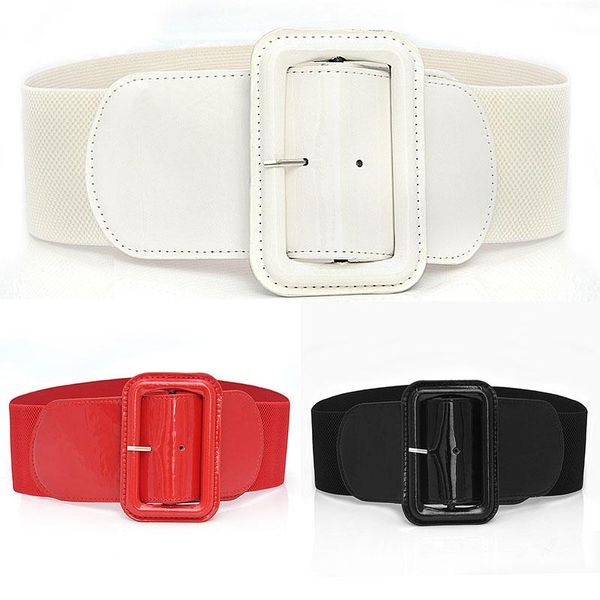 belts fashion slim decorative waistband big buckle belt girdle women patent leather wide elastic cummerbunds waist corset, Black;brown
belts fashion slim decorative waistband big buckle belt girdle women patent leather wide elastic cummerbunds waist corset, Black;brown