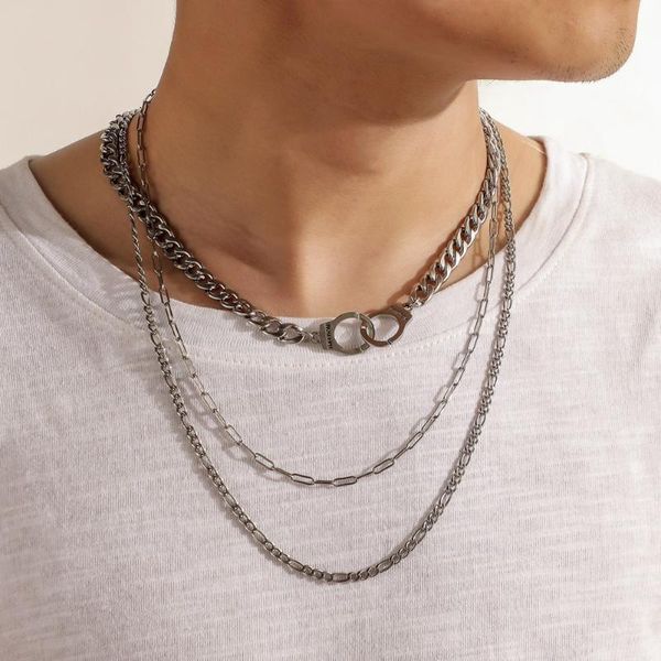 pendant necklaces zv set 3pcs trendy necklace big handcuffs charm for man statement circle created choker party jewelry gift, Silver
pendant necklaces zv set 3pcs trendy necklace big handcuffs charm for man statement circle created choker party jewelry gift, Silver