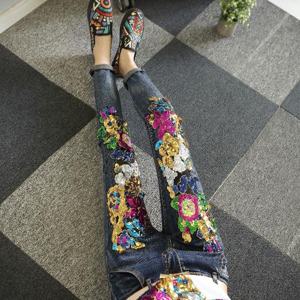 skinny jeans woman brand sequins pants 2021 blue elastic long slim trousers for women a372 women's
skinny jeans woman brand sequins pants 2021 blue elastic long slim trousers for women a372 women's