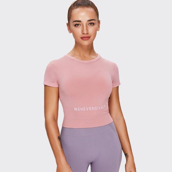 yoga outfit seamless wear short sleeve workout tight sports t-shirt women's running top
yoga outfit seamless wear short sleeve workout tight sports t-shirt women's running top