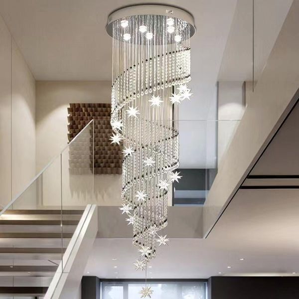chandeliers k9 crystal led modern simple compound staircase chandelier villa rotary apartment long
chandeliers k9 crystal led modern simple compound staircase chandelier villa rotary apartment long