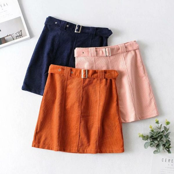 skirts women casual belt high waist mini bottoms spring autumn fashion corduroy a line dating daily wear blue orange pink, Black
skirts women casual belt high waist mini bottoms spring autumn fashion corduroy a line dating daily wear blue orange pink, Black