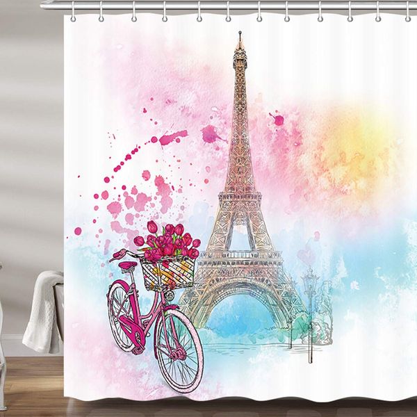 watercolor paris girls decor shower curtain eiffel tower valentine's day bicycle flowers upgrade polyester fabric bath curtains
watercolor paris girls decor shower curtain eiffel tower valentine's day bicycle flowers upgrade polyester fabric bath curtains
