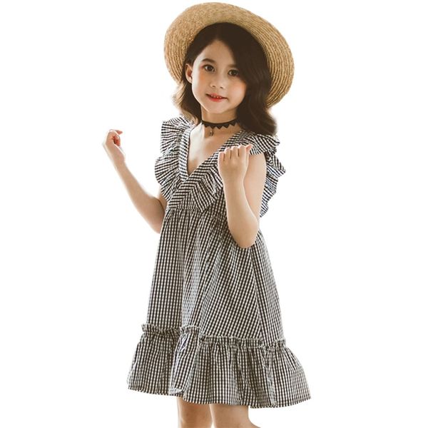 dress for girls plaid pattern summer es v -neck kids sleelvess clothes girl 6 8 10 12 15 210527, Red;yellow
dress for girls plaid pattern summer es v -neck kids sleelvess clothes girl 6 8 10 12 15 210527, Red;yellow